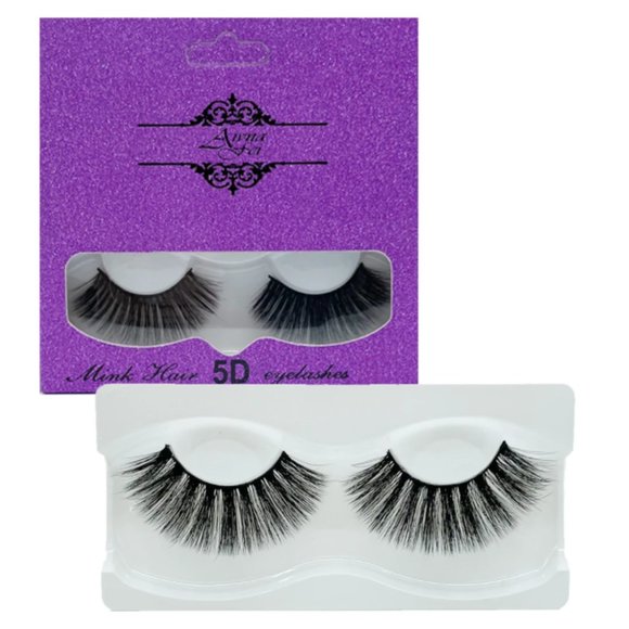 MINK HAIR 5D EYELASHES (SET OF 3) - Picture 2 of 4